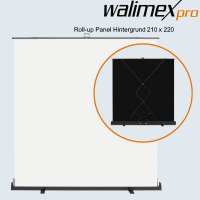 Walimex pro Roll-up Panel Hintergrund weiß 210x220cm